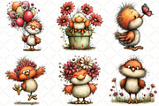 Whimsical Spring Chick Clipart, an Illustration by Black Bird Studio (Thumbnail 3 of 5)