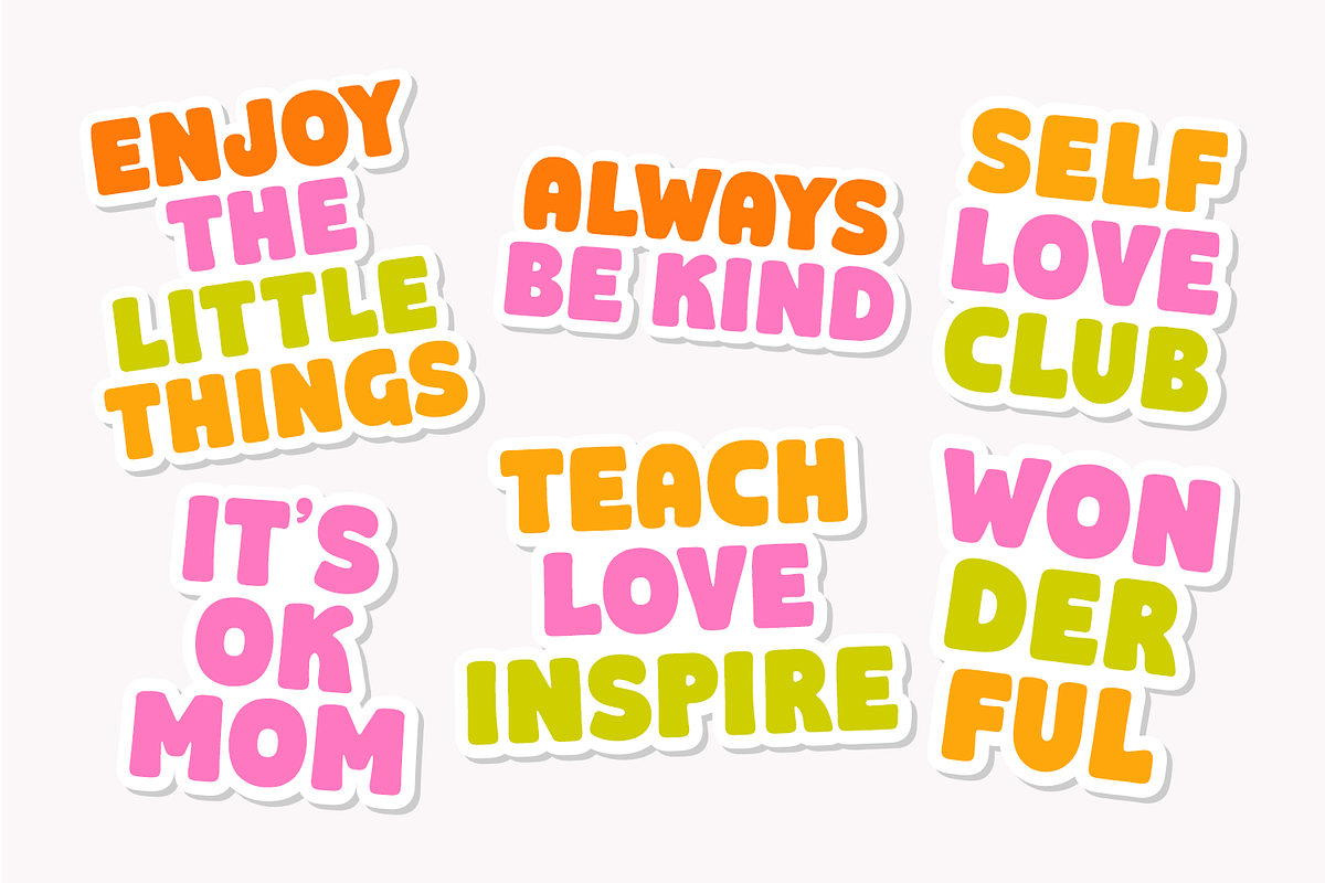 Hello Chunky - Bold Display Font, a Sans Serif Font by Keithzo (Photo 4 of 8)