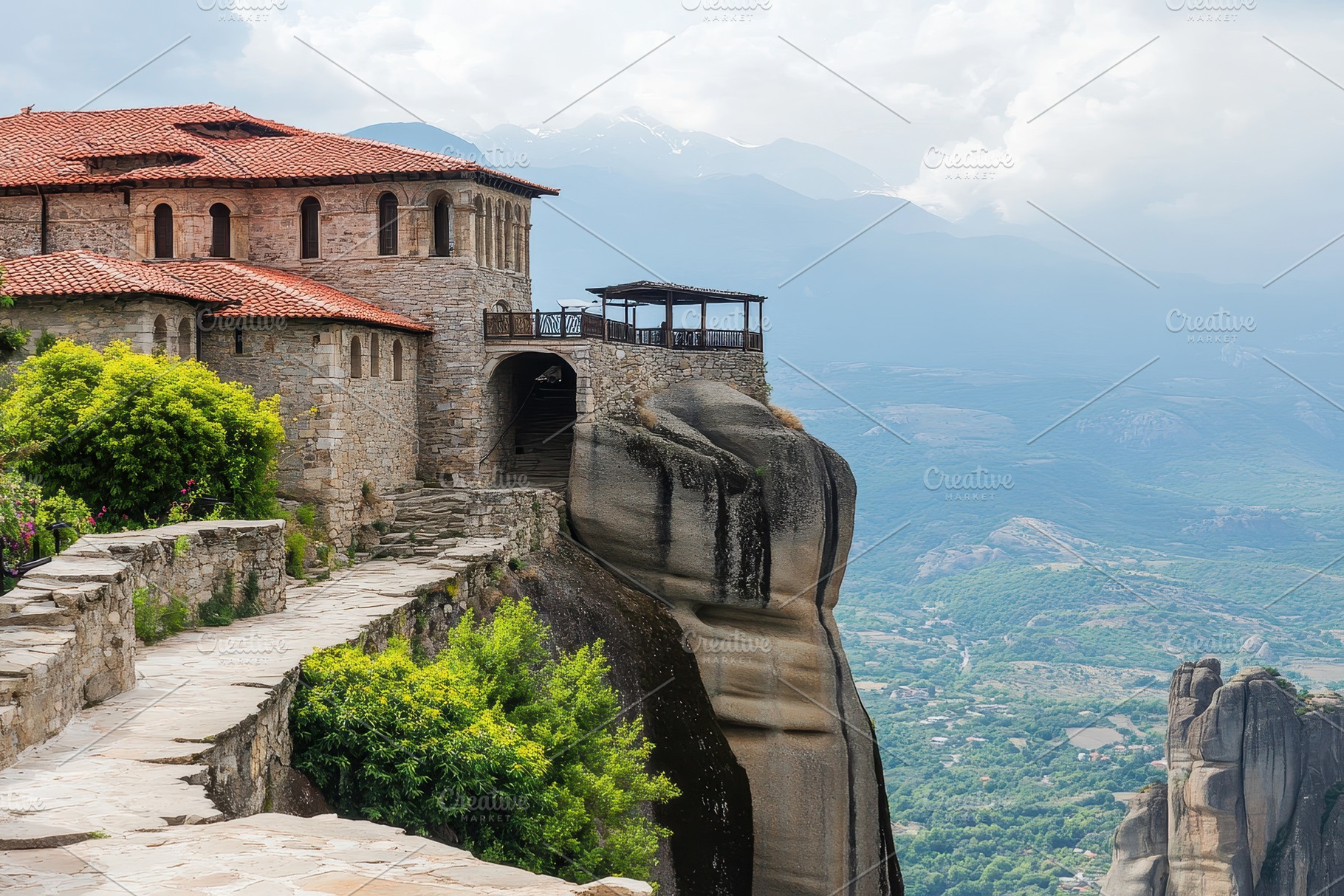 Exploring Roussanou Meteora Monaster, a Photo by Iftikhar Alam