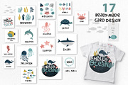 Cute animals. Underwater World, a Background Graphic by Noli Molly Store (Thumbnail 5 of 12)