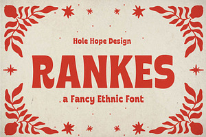 Rankes – Fancy Ethnic Font