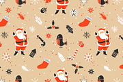 Colorful Retro Christmas Patterns, a Pattern Graphic by tomuato (Thumbnail 4 of 7)
