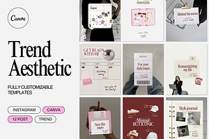 Trend Aesthetic | Social Media Kit, a Social Media Template by Mila Estudio