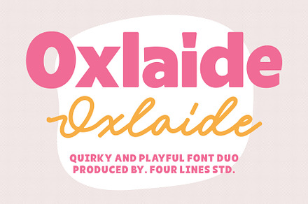 50% Oxlaide – Bold and Playful Font, a Sans Serif Font by Four Lines Std.