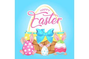 Easter festive social media post, a Poster Template by IMG visuals characters