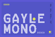 CS Gayle Mono Disco, a Sans Serif Font by Craft Supply Co. (Thumbnail 1 of 8)