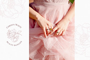 Floral logo and botanical elements, a Branding & Logo Template by Summer Nightingale Art (Thumbnail 7 of 9)