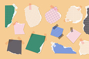 Torn paper scraps + Bonus, a Decorative Illustration by EeKayStore (Thumbnail 2 of 5)