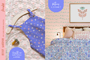 Retro floral patterns & wall art, a Pattern Graphic by Flora Wild Designs (Thumbnail 3 of 5)