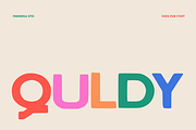 Quldy - Kids Fun Font, a Sans Serif Font by Pandeka Studio (Thumbnail 1 of 9)