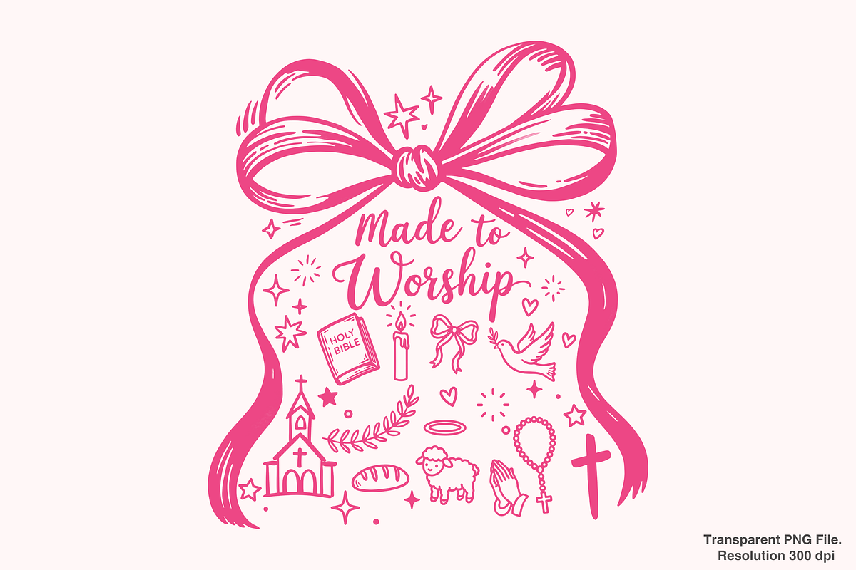 Made to Worship PNG, an Object Graphic by Clipart Bloom (Photo 1 of 3)