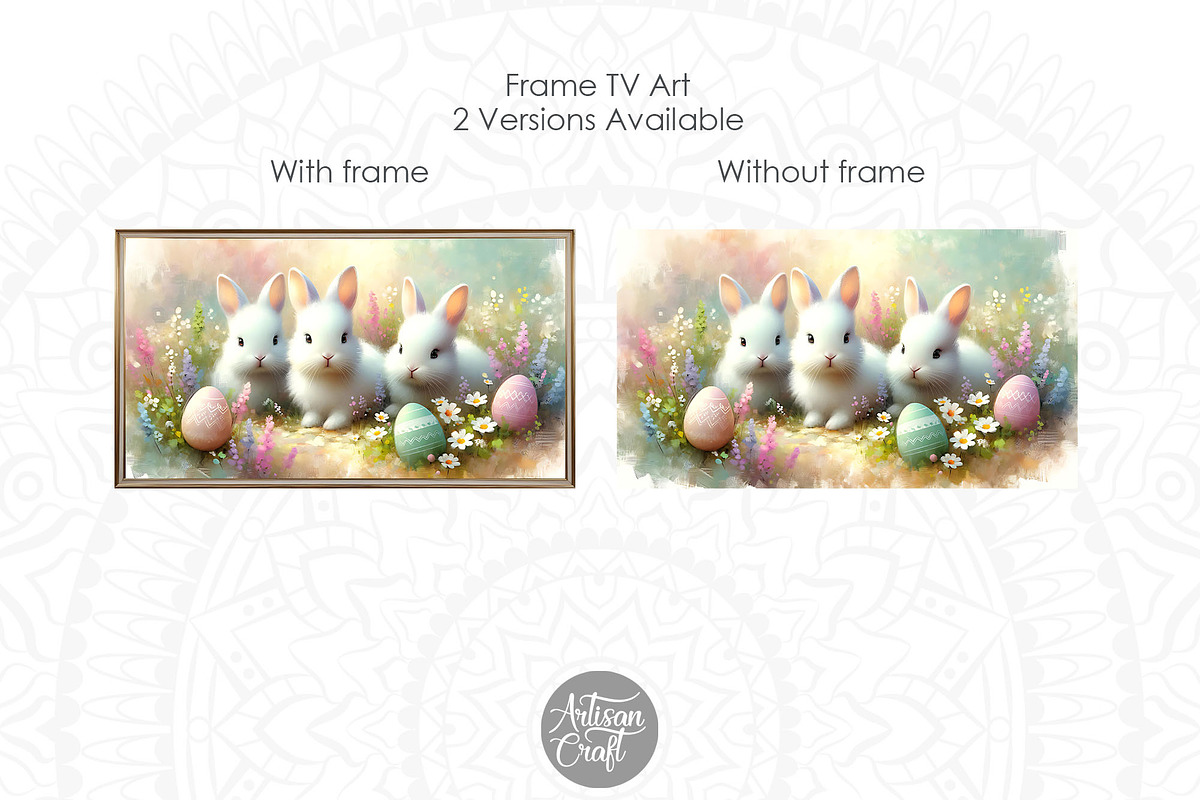 Easter bunny Frame TV art, a Background Graphic by Artisan Craft (Photo 3 of 4)
