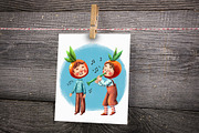 Fruit Babies - Clipart Set, an Education Illustration by Mashamashastu (Thumbnail 8 of 11)