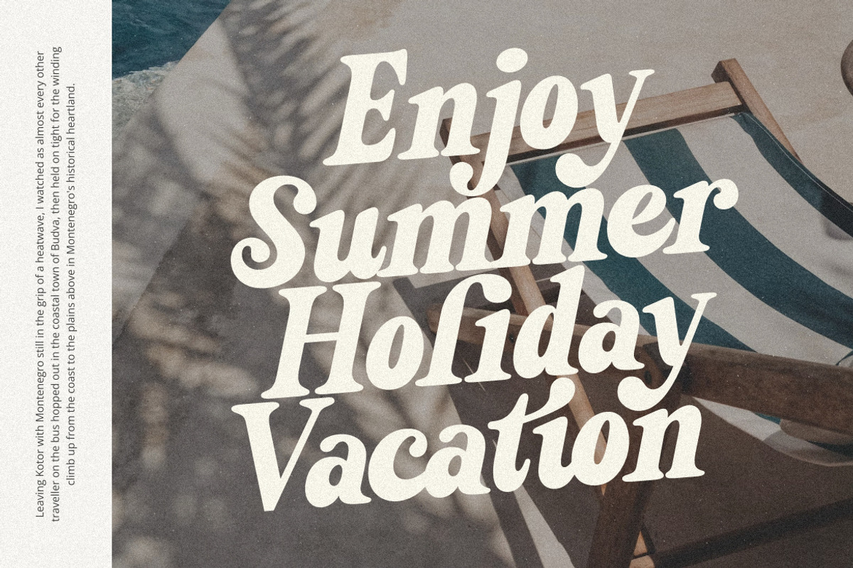 Sunday Eighties Font, a Serif Font by HansCo Studio (Photo 9 of 17)