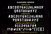 Shakuro - Brush Typeface, a Font by Letterhend Studio (Thumbnail 5 of 8)