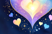 Colorful Valentine Heart, a Decorative Illustration by Sharon Schwalbe (Thumbnail 2 of 3)