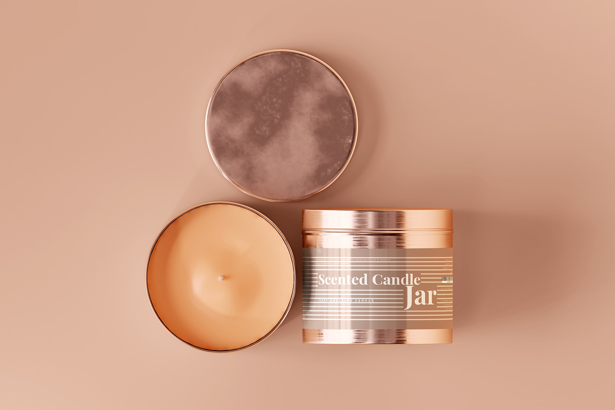 Aluminum Candle Jar Mockups, a Packaging Mockup by pmvch (Photo 15 of 26)