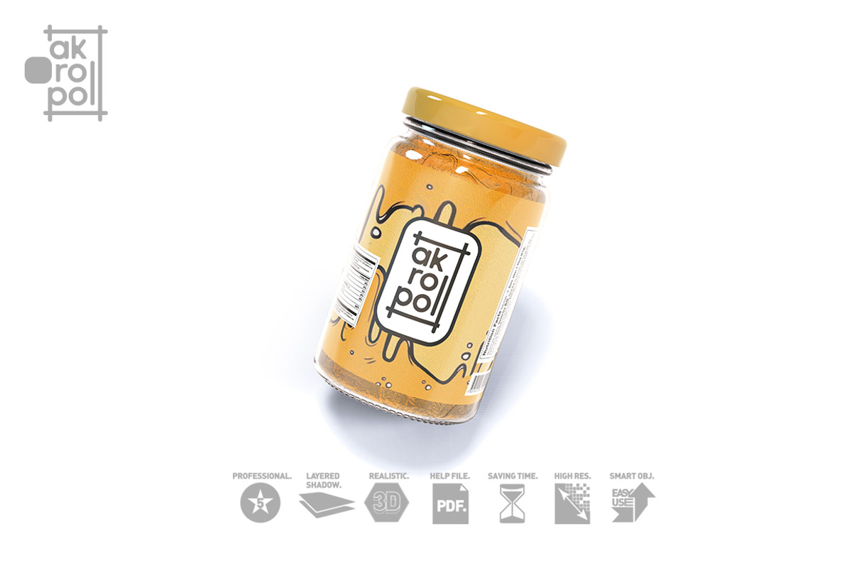 Jar Mock Up, a Cups & Container Mockup by akropol (Photo 3 of 7)