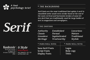 Kashmir - Serif Font Family