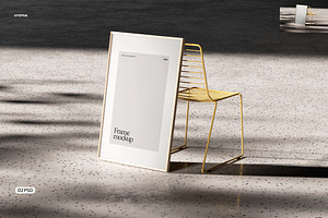 Poster Frame Mockup WDS01, a Mockup by Croma Studio