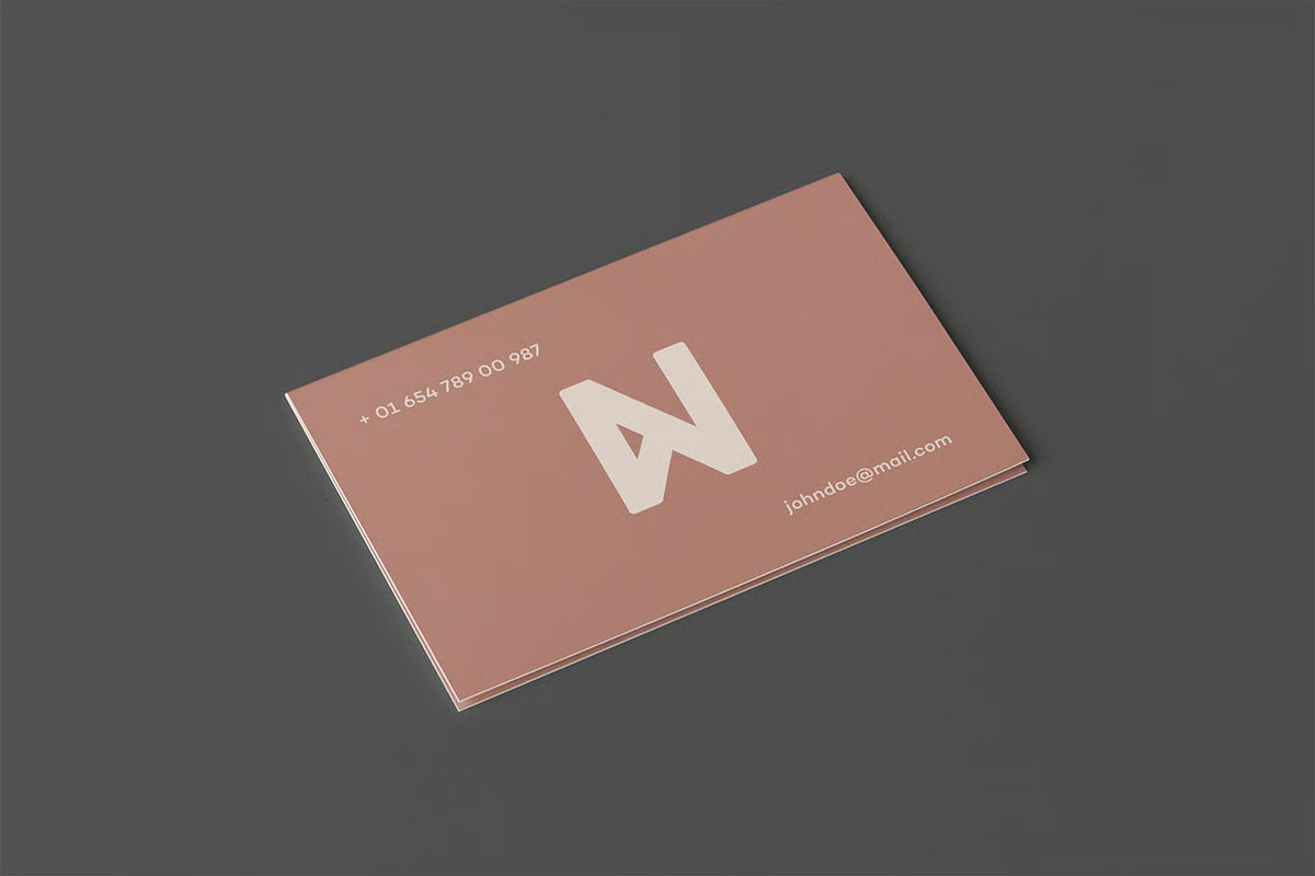 Bi-Fold Business Card Mock-up, an Advertising Mockup by zippypixelstudio (Photo 11 of 11)
