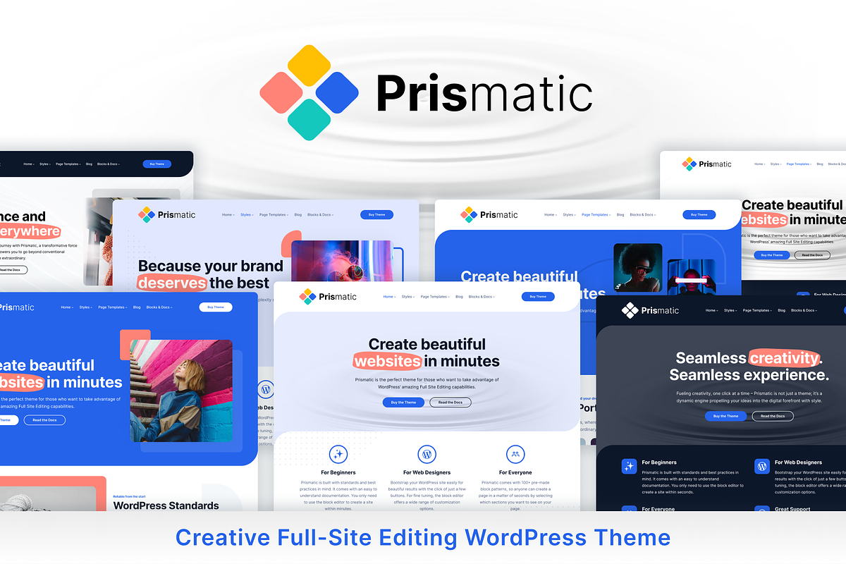 Prismatic - Creative Agency, a WordPress Template by IntellaSoft (Photo 1 of 11)