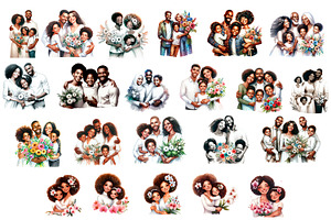 Big Family Clipart, Parental Clipart, a Person Illustration by ElenazlataArt