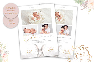 PSD Photo Session Card Template 55