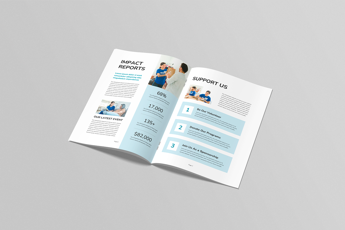 Nonprofit Brochure | Canva & MS Word, a Brochure Template by Leaflove (Photo 4 of 5)