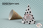 Paper Party Hat Mockup, a Cups & Container Mockup by INCDesign (Thumbnail 5 of 6)
