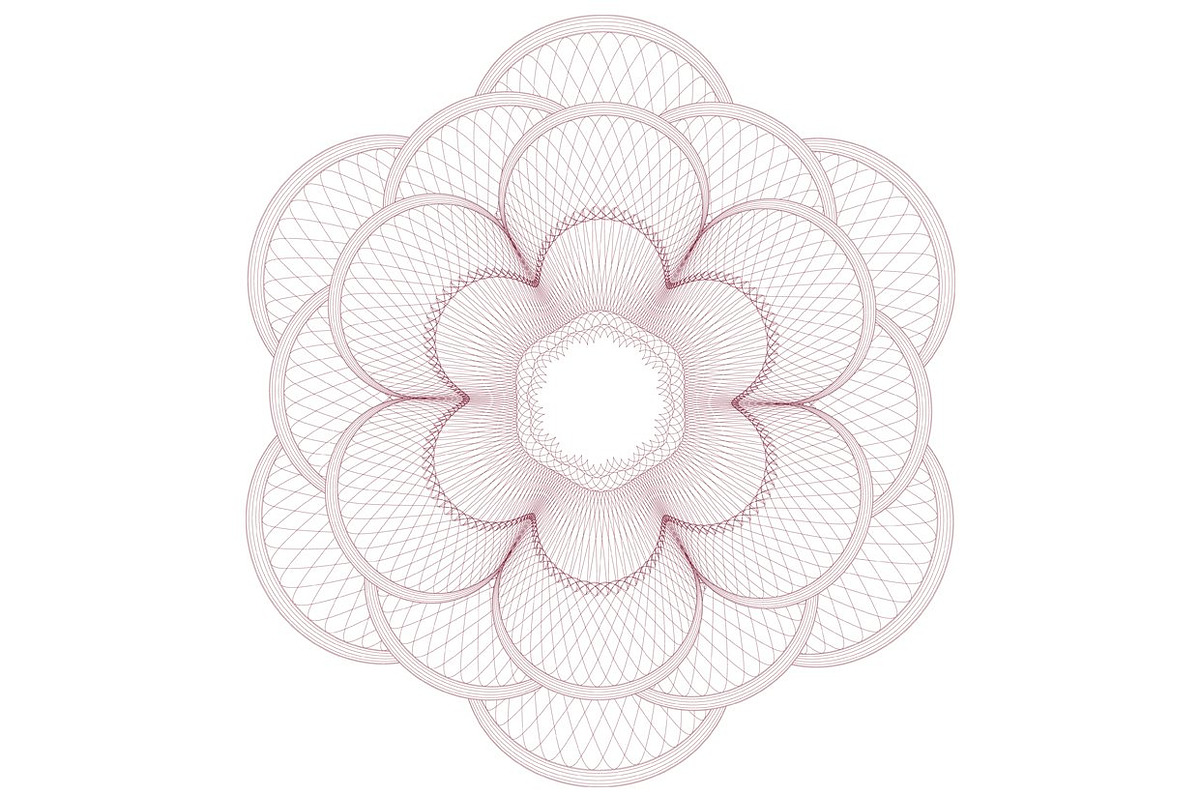 Guilloche Rosettes and Backgrounds, a Background Graphic by Kseniya-Omega (Photo 6 of 10)