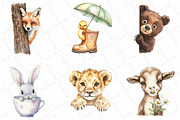 Animal Peeking Around Corner Clipart, an Illustration by DreamPrint404 (Thumbnail 4 of 5)