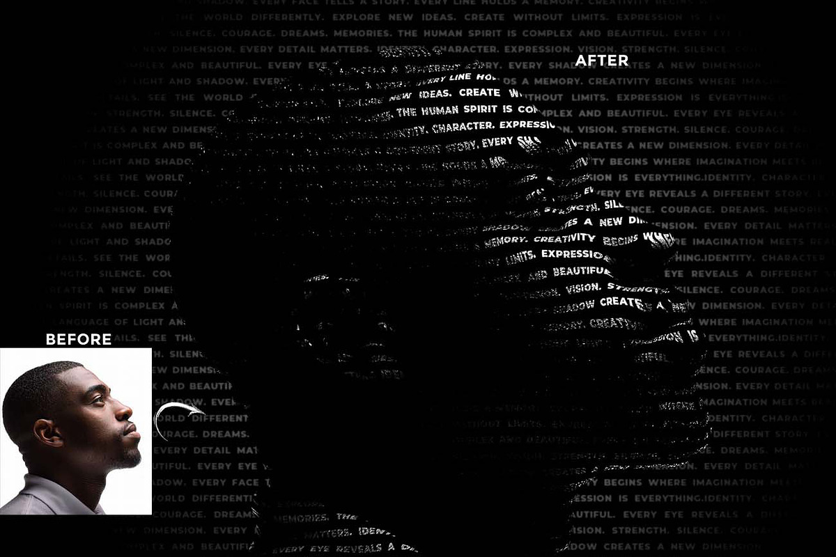 TYPOGRAPHY DISPERSION FX, an Action Add-On by Studio Retouch (Photo 9 of 10)