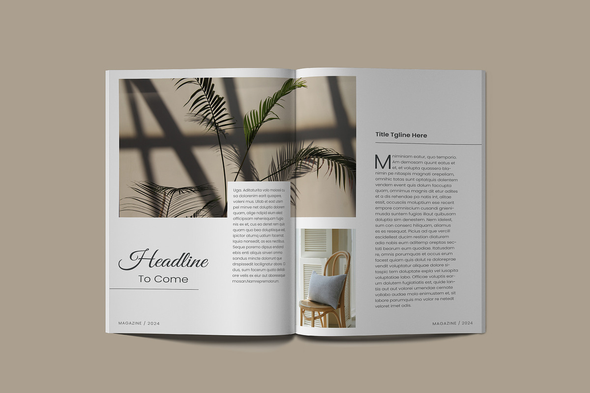 Elegant Magazine Template, a Templates & Theme by evgenystudio (Photo 4 of 9)