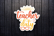 Teacher Sticker SVG Bundle, an Education Illustration by thefutive (Thumbnail 3 of 4)