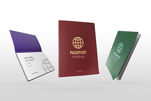 Passport Document Mockup