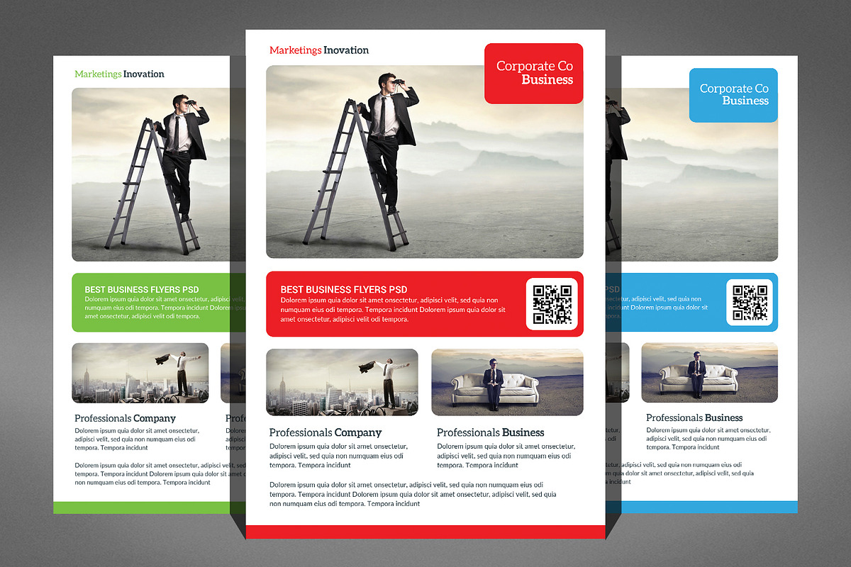 Big Corporate Business Flyer Bundle, a Flyer Template by Graphic Templates (Photo 6 of 6)