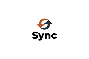 sync logo, a Branding & Logo Template by ZHR Creative