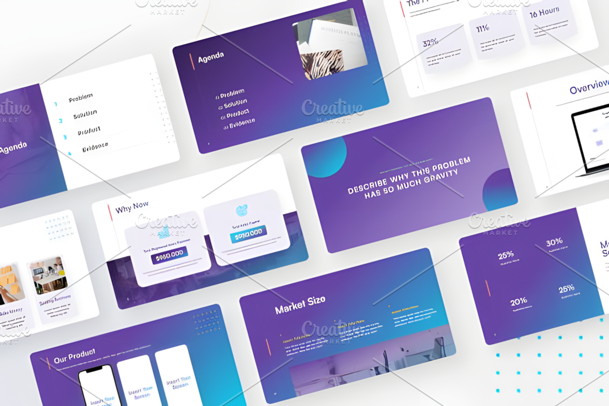 Pitch Deck Presentation Template, a Marketing Template by Ink Gallery (Photo 2 of 3)