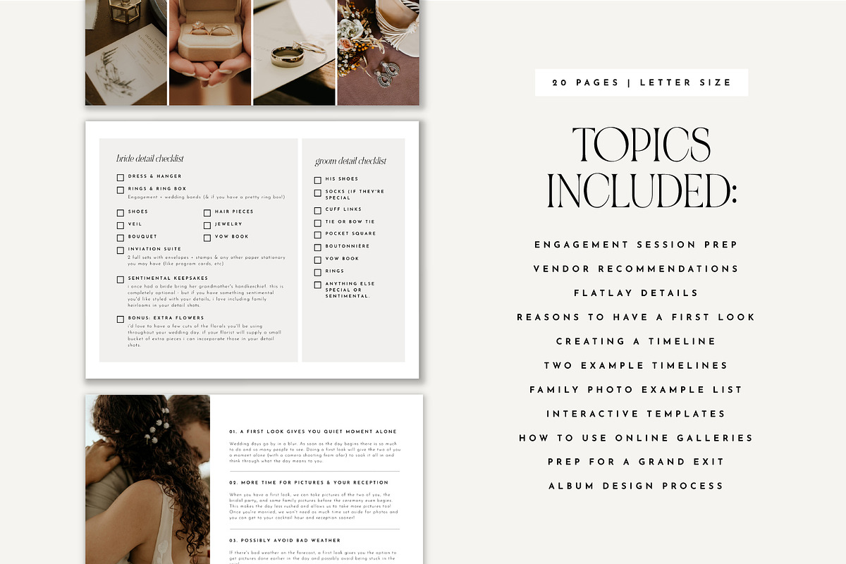 Canva Wedding Guide Template, a Magazine Template by Rachel Kick (Photo 2 of 4)