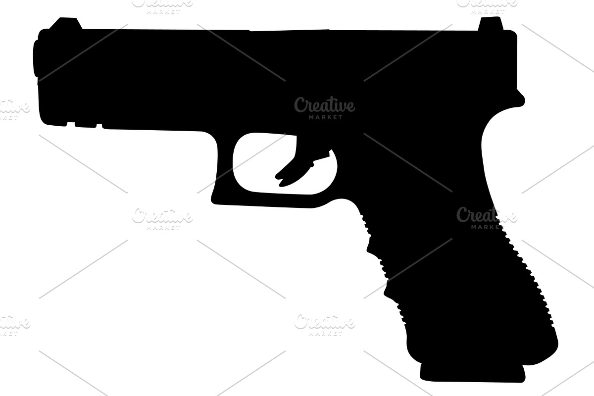 modern military pistol, an Object Graphic by Getmilitaryphotos