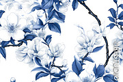 CHINOISERIE SPRING BLOSSOMS Seamless, a Texture Illustration by RefinedFantasyStudio (Thumbnail 3 of 9)