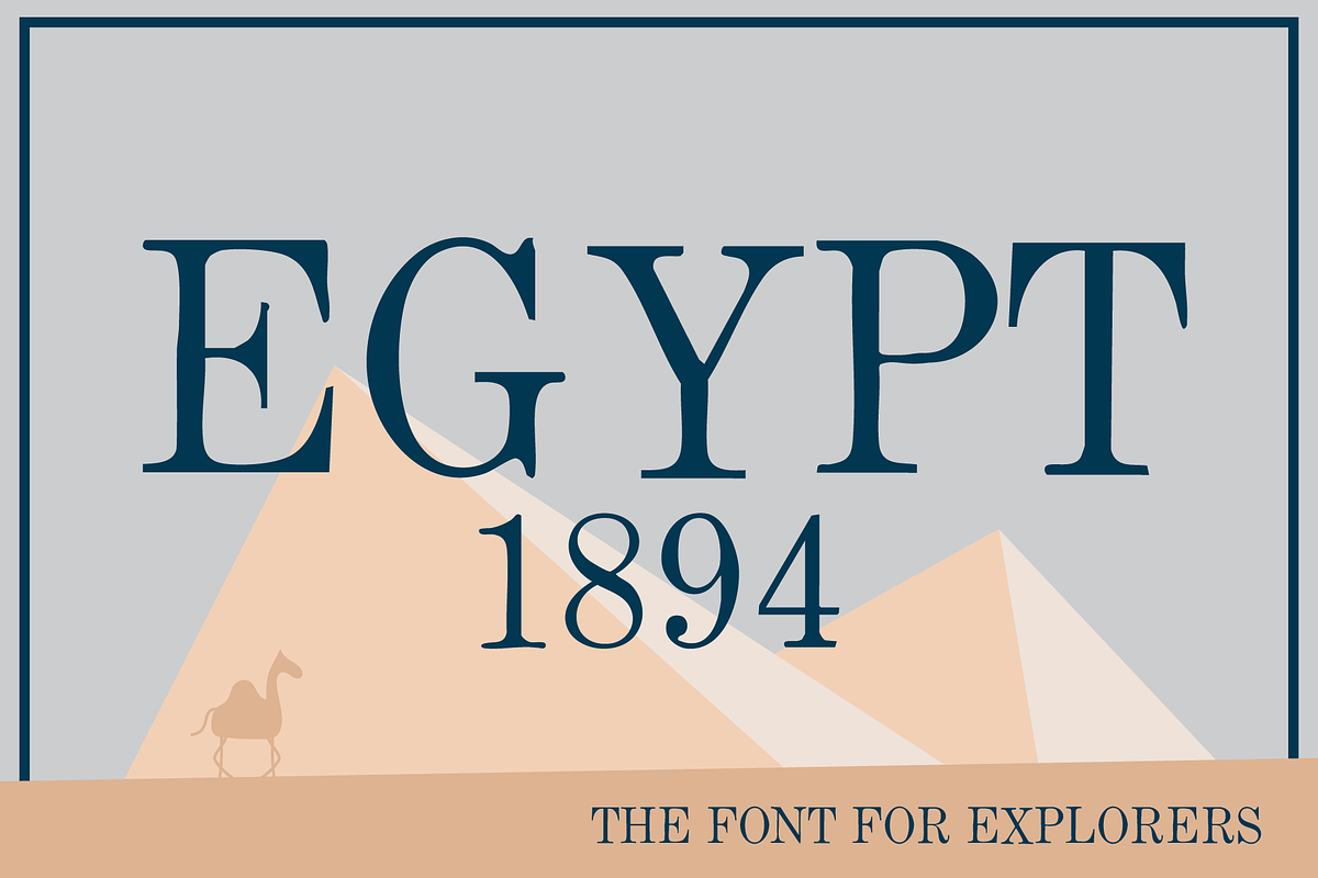 Egypt 1894 Antique Typewriter Font, a Serif Font by Jeffry Macpherson Visuals (Photo 1 of 5)