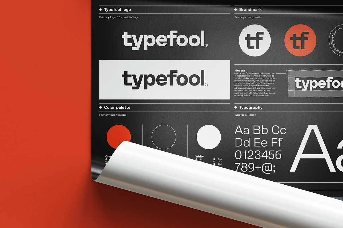Brand Identity Poster / Stylesheet, a Presentation Template by Typefool's Shop (Photo 2 of 6)