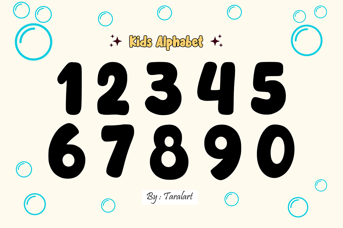 Soft Bubbles - Playful Bubble Font, a Sans Serif Font by KiddoGlyphs Studio (Photo 5 of 5)