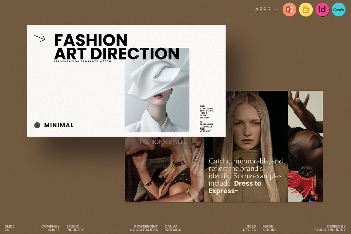 Fashion Art Direction Template, a Presentation Template by Studio Industry (Photo 1 of 8)