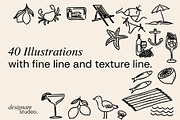 Dolce Vita Illustrations, a Decorative Illustration by ginni illustrations (Thumbnail 2 of 6)
