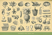 SALE! 100 VintageFood Illustrations, a Food Illustration by Anja Kaiser (Thumbnail 2 of 4)