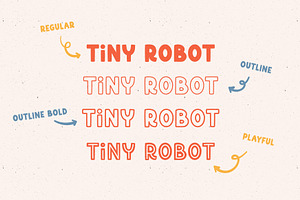 Tiny Robot Playful Font