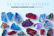 Modern Geode Gem Crystals, an Object Graphic by Fox & Bear (Thumbnail 3 of 5)